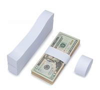 300 pezzi autoadesivi per banconote, 7,6 x 1,14 in strisce per banconote, banconote vuote, per organizzare banconote