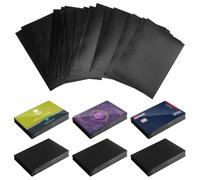 300 Pezzi Buste Proteggi Carte, 66 x 92 MM Bustine Protettive Nero,custodie per carte di credito standard Proteggi