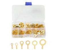 300 pezzi Capicorda Elettrici Ottone, M3,M4,M5,M6,M8,M10, Terminali a Crimpare, Connettori elettrici capicorda, Ottone anello capicorda, per connettori di prodotti meccanici ed elettronici