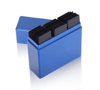 300 pezzi carta dentale di articolazione, carta dentale flessibile sottile del morso carta dentale assorbente con il dispenser di plastica (blu)