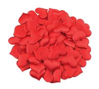 300 Pezzi Confetti a Cuore Rosso Glitterato per Feste Romantiche Tavola | Petali in Spugna e Poliestere, Leggeri per Centrotavola e Torte, Effetto Scenico per Anniversari e Proposte