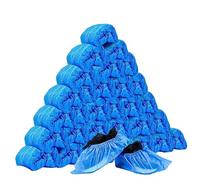 300 Pezzi Copriscarpe Usa e Getta,Jicyor Antiscivolo Resistente Copriscarpe Monouso Utilizzare Film in Polietilene Di Alta Qualità Protezioni Scarpe Proteggi Scarpe Applicabile Entro 46 Larde Unisex