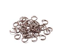 300 pezzi di anelli di congiunzione colorati - Anelli di congiunzione aperti da 6 mm, 8 mm, 10 mm for la creazione di gioielli fai da te e progetti artigianali(Coffee,10mm)
