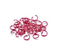 300 pezzi di anelli di congiunzione colorati - Anelli di congiunzione aperti da 6 mm, 8 mm, 10 mm for la creazione di gioielli fai da te e progetti artigianali(Rose,6mm)