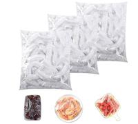 300 pezzi di copertura per alimenti, pellicola trasparente con rivestimento in gomma, riutilizzabile, copertura elastica per la conservazione degli alimenti, protezione dalla polvere, conservazione