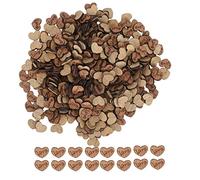 300 Pezzi di Coriandoli a Forma di Cuore in Legno, Rustico in Legno a Forma di Cuore d'Amore Decorazione per la Tavola di Nozze per L'artigianato San Valentino Fidanzamento Baby Shower Party