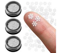 300 pezzi di mini fiocchi di neve invernali per artigianato, piccoli ciondoli fai da te a forma di fiocco di neve, mini ornamenti in metallo con fiocchi di neve per artigianato, piccoli fiocchi di