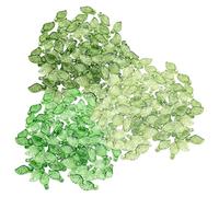 300 Pezzi Di Perline A Foglia Verde, Perline A Foglia Verde Forate, Perline Fatte A Mano Sfumate, Perline Artigianali Filettate, Pendenti Di Gioielli Versatili