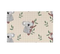 300 pezzi di puzzle con simpatici orsi koala dei cartoni animati per adulti - Puzzle in legno per adulti e anziani