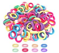 300 Pezzi Elastici per Capelli Colorati, Fermacoda Elastici Carini 20mm per Bambine, Ragazze, Neonati e Bimbi Piccoli (Colori Caramella)