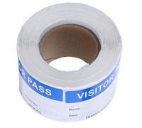 300 Pezzi Etichette Identificative Visitatore Blu, Carta Opaca | Facili da Staccare e Applicare, Adesivo Forte, senza Residui Appiccicosi, Superficie Opaca Resistente alle Sbavature