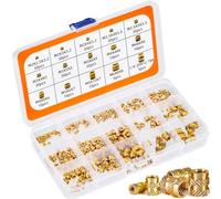300 pezzi inserti filettati M2 M2.5 M3 M4 M5 M6 dadi filettati in ottone