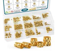 300 Pezzi Inserti Filettati, M2 M2.5 M3 M4 M5 M6 Inserti Filettati Con Filettatu