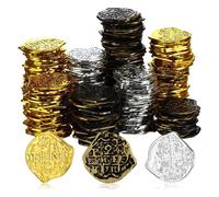 300 Pezzi Monete D' nel Plastica Monete Pirata Monete da Gioco per Bambi1794