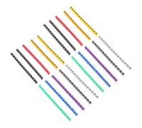 300 Pezzi Numeri di Marcatura Clip-on per Cavi 16 Awg, Plastica Colorata | Etichette Numeriche 0-9, Installazione Dopo il Collegamento, Aspetto Ordinato e Pratico, per Pannelli e Officine