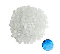 300 Pezzi Pietre Luminose da Giardino, Bianca Pietre Luminosi, Sassi Decorativi Fosforescenti per Esterni, Ciottoli Brillanti per Acquario, Prati, Terrazza e Vasi, Pietra Luminosa Bianco