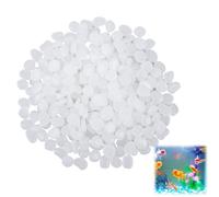 300 Pezzi Pietre Luminose da Giardino, Sassi Decorativi Luminosi per Esterni e Interni, Sassi Luminosi da Giardino, Pietre Luminose Brillano al Buio, Sicure e Eco-Friendly (Bianco)