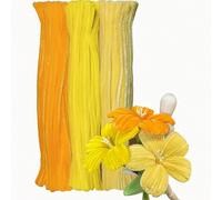 300 pezzi Pulisci Pipa Tono Oro Giallo - Steli di Chenille per Artigianato, Combinazione di Colori Unica, Adatti per Fai-da-Te Scolastico, Regali Fatti a Mano per la Festa della Mamma, Progetti Creati