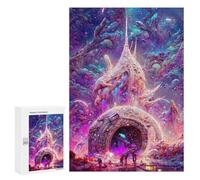300 pezzi puzzle per adolescenti Fantasy Portal to Another World Puzzle per adulti: analisi dei giochi di famiglia e sfida logica di apprendimento, 300 pezzi