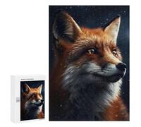 300 pezzi puzzle per adolescenti Fox Cool Puzzle per adulti gioco a mano modello assemblato regali unici per compleanno e Natale 300 pezzi