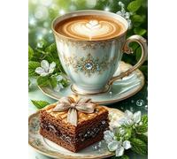 300 Pezzi Puzzle per Adulti, Fai Da Te Puzzles Classici Colorato, puzzle Giochi Rilassamento e Intelligence, puzzles per Gioco Familiare(Dolci al caffè)