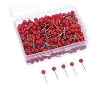 300 pezzi Red Spilli cartografici, puntine da disegno, pennarelli a testa tonda perni