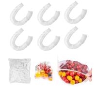 300 Pezzi Sacchetti di Conservazione Freschi Sacchetti per Alimenti con Elastico Riutilizzabile Cuffia da doccia Cuffia da bagno Elastica per Mantenere Freschi Cibi e Verdure