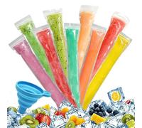 300 Pezzi Sacchetti per Ghiaccioli, ZoneYan Sacchetti per Muffe Ice Popsicle, Sacchetti per Gelati, Sacchetti Ghiaccioli, con Imbuto, Senza BPA, per Yogurt, Gelato, Party, Gelo