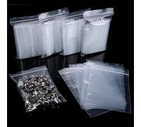 300 pezzi Sacchetti plastica richiudibili Bustine trasparenti piccole 5 * 7cm chiusura ermetica piccoli polietilene con zip Può essere utilizzato per conservare semi di gioielli e piccoli accessori