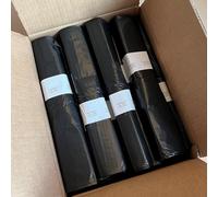 300 Pezzi Sacchi per rifiuti 72x110 cm 30 Rotoli x 10 pz ogni rotolo Sacchetti Spazzatura per immondizia differenziata 110 litri (Nero)