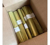 300 Pezzi Sacchi per rifiuti 72x110 cm 30 Rotoli x 10 pz ogni rotolo Sacchetti Spazzatura per immondizia differenziata 110 litri (Giallo)