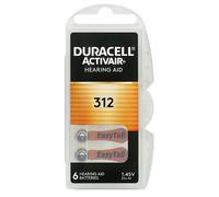 300 pile batterie DURACELL ACTIVAIR 312 protesi acustiche apparecchi acustici
