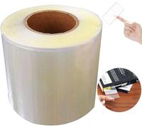 300 protezioni trasparenti per etichette, 5,1 x 7,6 cm, in vinile, etichette per biblioteca, riparazione libri, etichette dorsali, protezioni trasparenti per bottiglie di oli essenziali, barattoli