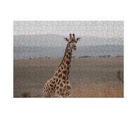 300 puzzle a forma di giraffa, puzzle personalizzati, in legno, per adulti, foto puzzle arte da appendere alla parete, decorazione per compleanno, matrimonio, San Valentino, anniversario