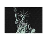 300 puzzle a forma di statua della libertà, puzzle personalizzati in legno per adulti, foto puzzle arte da appendere alla parete, decorazione per compleanno, matrimonio, San Valentino, anniversario