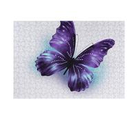 300 puzzle blu viola farfalla puzzle puzzle personalizzato in legno foto puzzle per adulti foto puzzle arte appeso alla parete decorazione per compleanno, matrimonio, San Valentino, anniversario