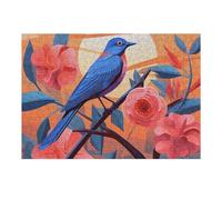 300 puzzle Bluebird sul ramo puzzle personalizzati in legno per adulti foto puzzle arte appeso alla parete decorazione per compleanno, matrimonio, San Valentino, anniversario