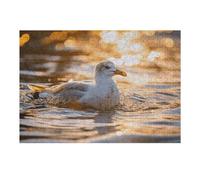 300 puzzle che nuotano nell'acqua puzzle personalizzati in legno per adulti foto puzzle arte appeso alla parete decorazione per compleanno, matrimonio, San Valentino, anniversario