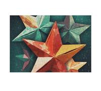 300 puzzle con stelle tagliate in carta, puzzle personalizzati in legno per adulti, foto puzzle arte da appendere alla parete, decorazione per compleanno, matrimonio, San Valentino, anniversario