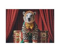 300 puzzle da viaggio con animali del circo puzzle personalizzati in legno per adulti foto puzzle arte appeso alla parete decorazione per compleanno, matrimonio, San Valentino, anniversario