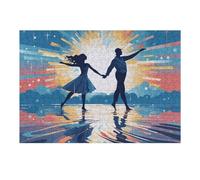 300 puzzle danzanti sull'acqua, puzzle personalizzati in legno per adulti, foto puzzle arte da appendere alla parete, decorazione per compleanno, matrimonio, San Valentino, anniversario