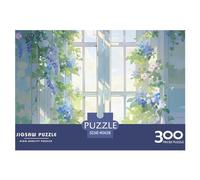 300 puzzle in legno ispessito a tema anime con fiori, per adulti, decorazione per la casa, gioco educativo, gioco educativo, gioco intellettuale, sfida, educativo, 300 pezzi (40 x 28 cm)