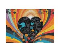 300 puzzle in vetro colorato fantasy, puzzle personalizzati in legno per adulti foto puzzle arte appeso alla parete decorazione per compleanno, matrimonio, San Valentino, anniversario