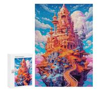 300 puzzle per adolescenti Fantasy Castle Skyward -4 puzzle per adulti giochi di pensiero regali per donne regali unici per compleanno e Natale 300 pezzi