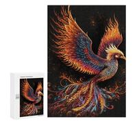 300 puzzle per adolescenti Flaming Phoenix Artwork - 3 puzzle per adulti, gioco di famiglia, analisi e logica, antistress, regali 300 pezzi