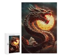 300 puzzle per adulti, Dragon Moon Rising, 2 puzzle per ragazzi, gioco a mano, taglio preciso, interazione genitore-figlio, 300 pezzi