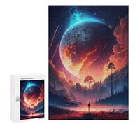 300 Puzzle per Adulti Galactic Wanderlust Puzzle per Adulti Gioco Di Ingegneria Ma Divertenti E Regali Divertenti per Amici E Famiglie 300 PCS