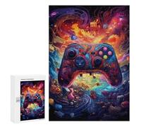 300 puzzle per adulti, puzzle vibrant gaming, controller artistico, 115 puzzle, giochi di relax, un'opera d'arte, regali di Natale e di compleanno, 300 pezzi