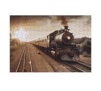 300 puzzle personalizzati con treno e ferrovia, puzzle in legno per adulti, foto puzzle arte da appendere alla parete, decorazione per compleanno, matrimonio, San Valentino, anniversario