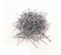 300 pz/lotto 16mm Perni a Testa Piatta Dia 0.6-0.8mm Perni a Testa Placcati Oro/Argento/Bronzo Per La Creazione di Gioielli Accessori-07Gun nero-16mm (300 pz)